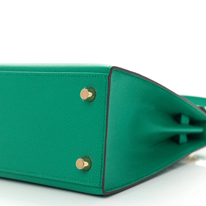 Hermes Epsom Kelly Sellier 25 Vert Jade 10 of 11