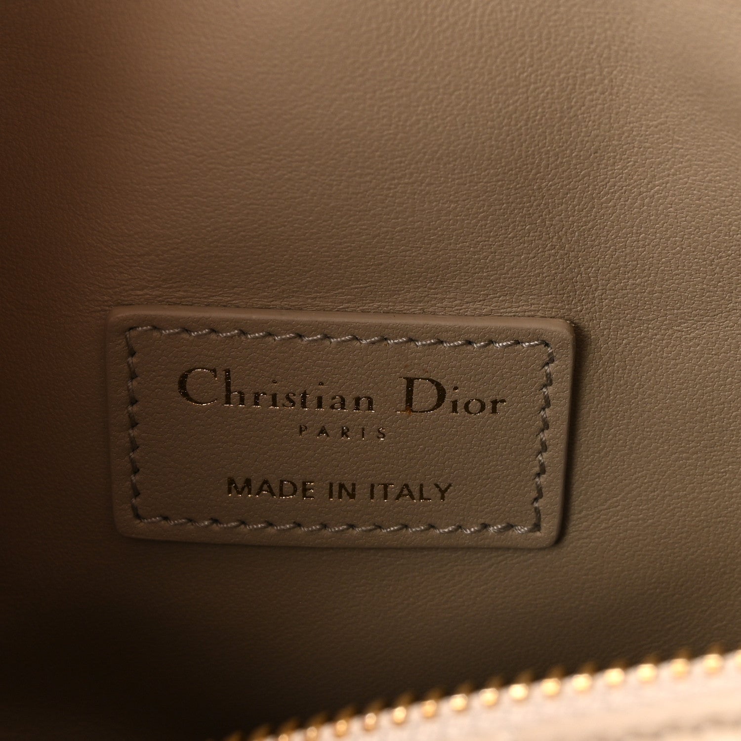 Christian Dior Calfskin Macrocannage Medium Diortravel Nomad Pouch Sand 7 of 10