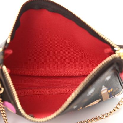 Louis Vuitton Monogram 2021 Christmas Animation London Mini Pochette Accessories Red 5 of 9