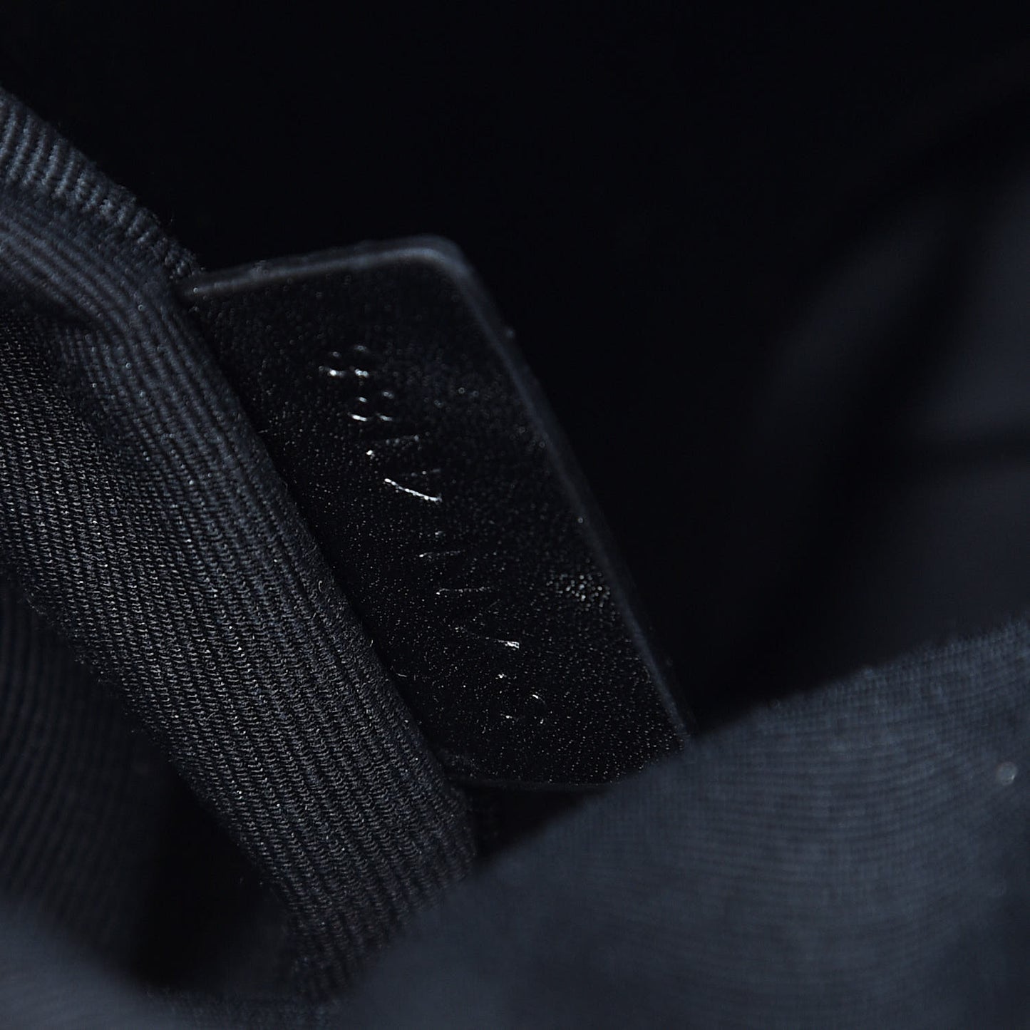 Calfskin Quilted Medium C Charm Bag Black