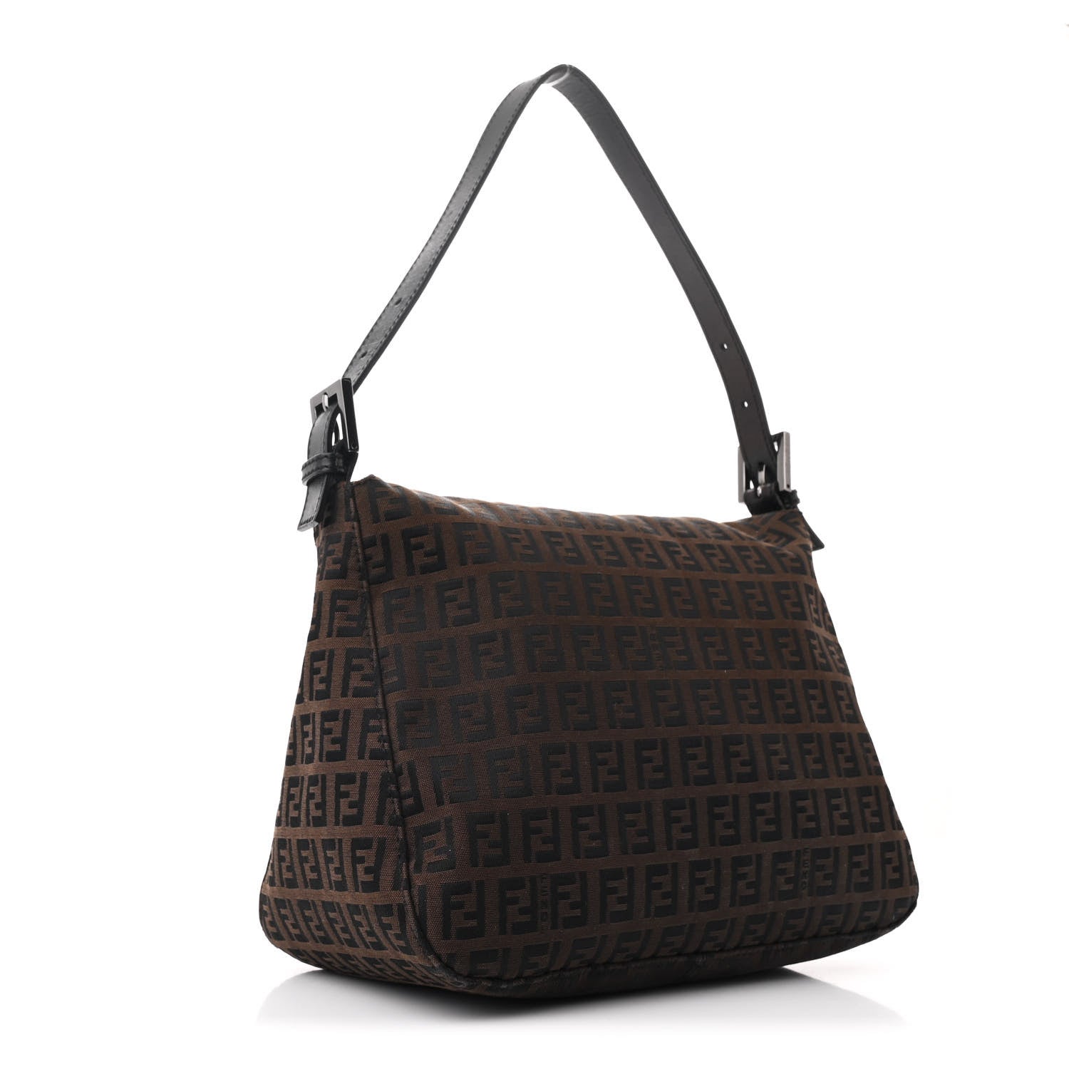 Fendi Zucchino Vitello Mama Baguette Black Moro 3 of 12