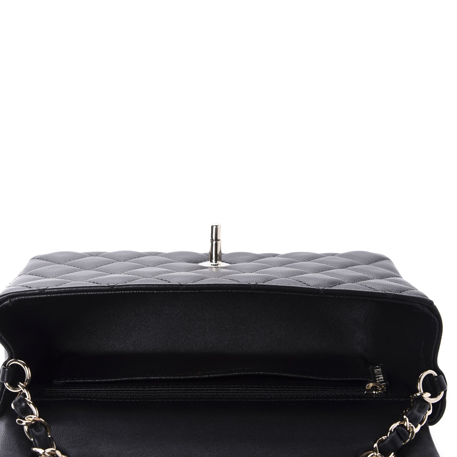 Chanel Lambskin Quilted Mini Rectangular Flap Black 5 of 11