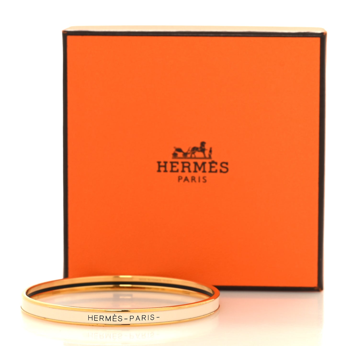 Enamel Uni Bangle White