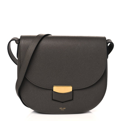 Celine Baby Grained Calfskin Medium Trotteur Grey 1 of 10