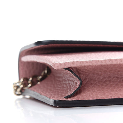 Gucci Dollar Calfskin Interlocking G Chain Wallet Soft Pink 8 of 9