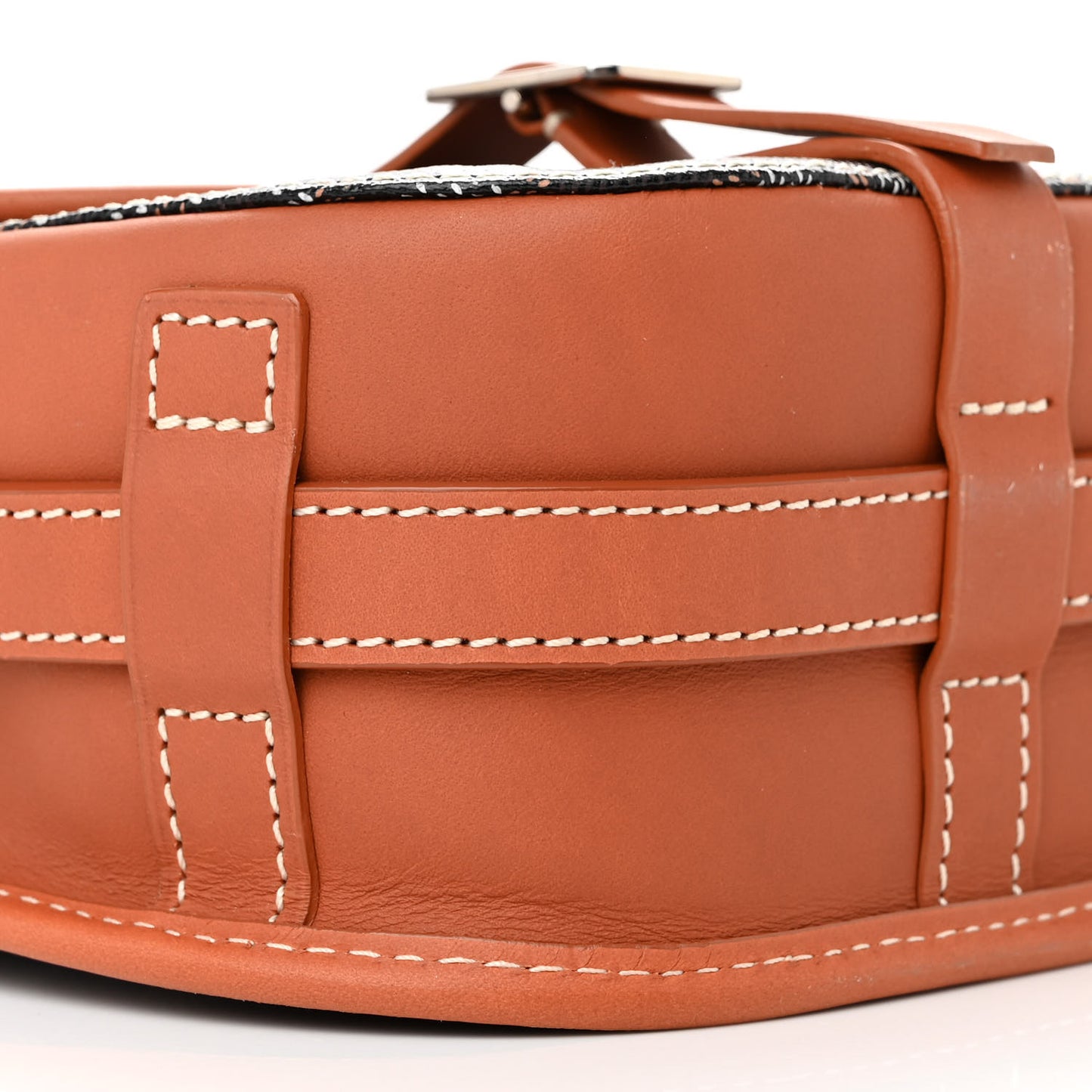 Goyardine Belvedere MM Messenger Bag Black Gold