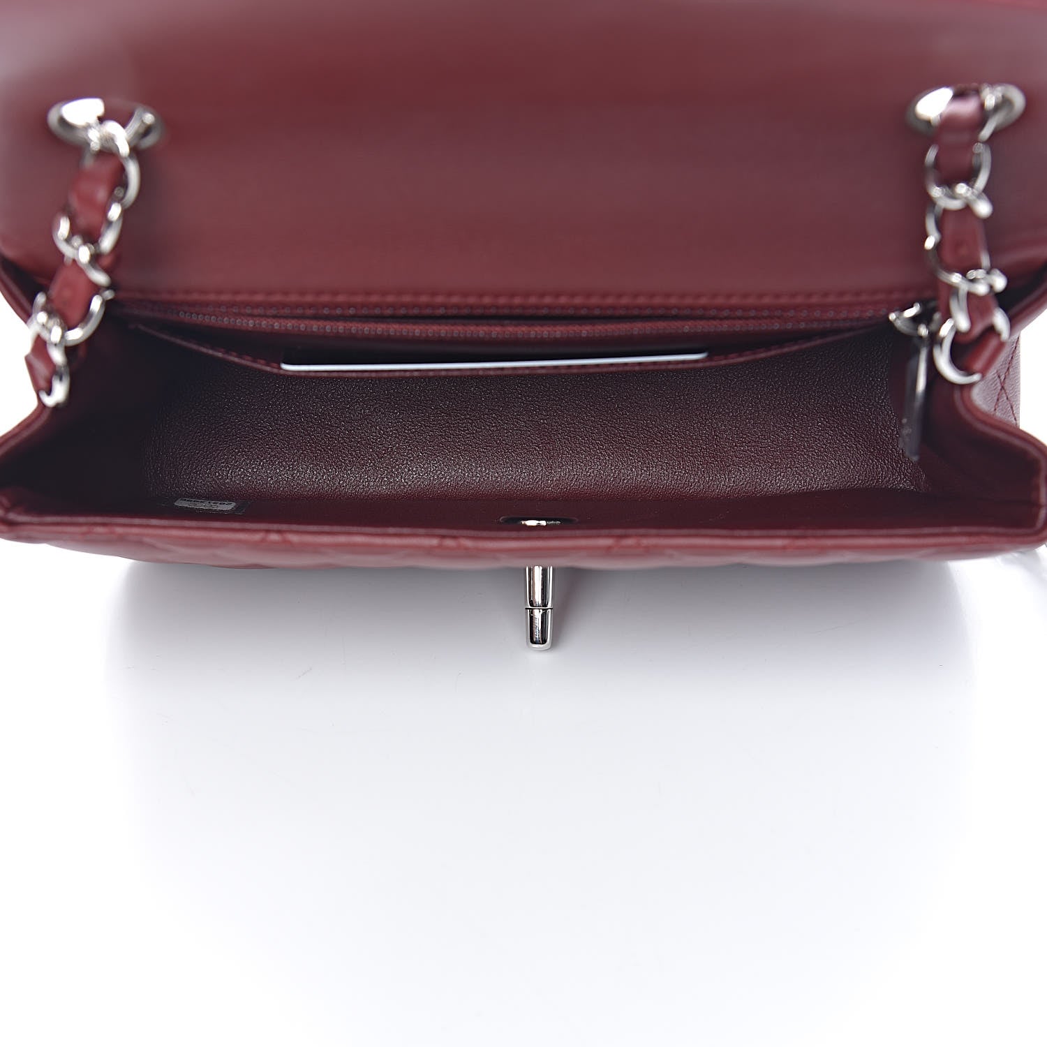 Chanel Lambskin Quilted Mini Rectangular Flap Red 5 of 12