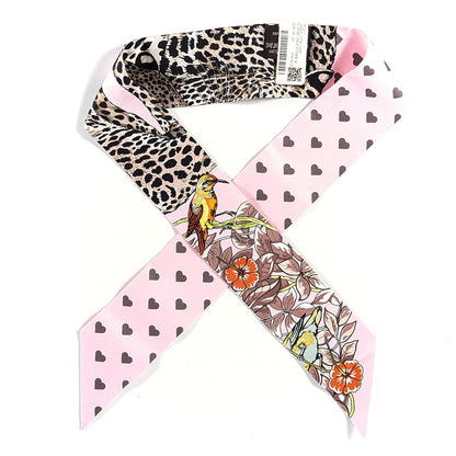 Hermes Silk Jungle Love Love Twilly Rose Pale Etoupe 2 of 7