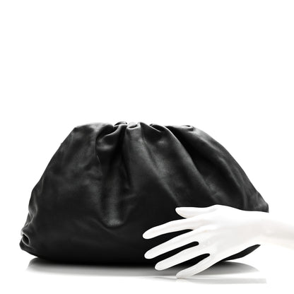 Bottega Veneta Smooth Butter Calf The Pouch Oversized Clutch Black 2 of 10