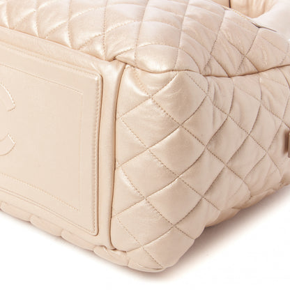 Chanel Lambskin COCO Cocoon Bowler Light Gold 4 of 9