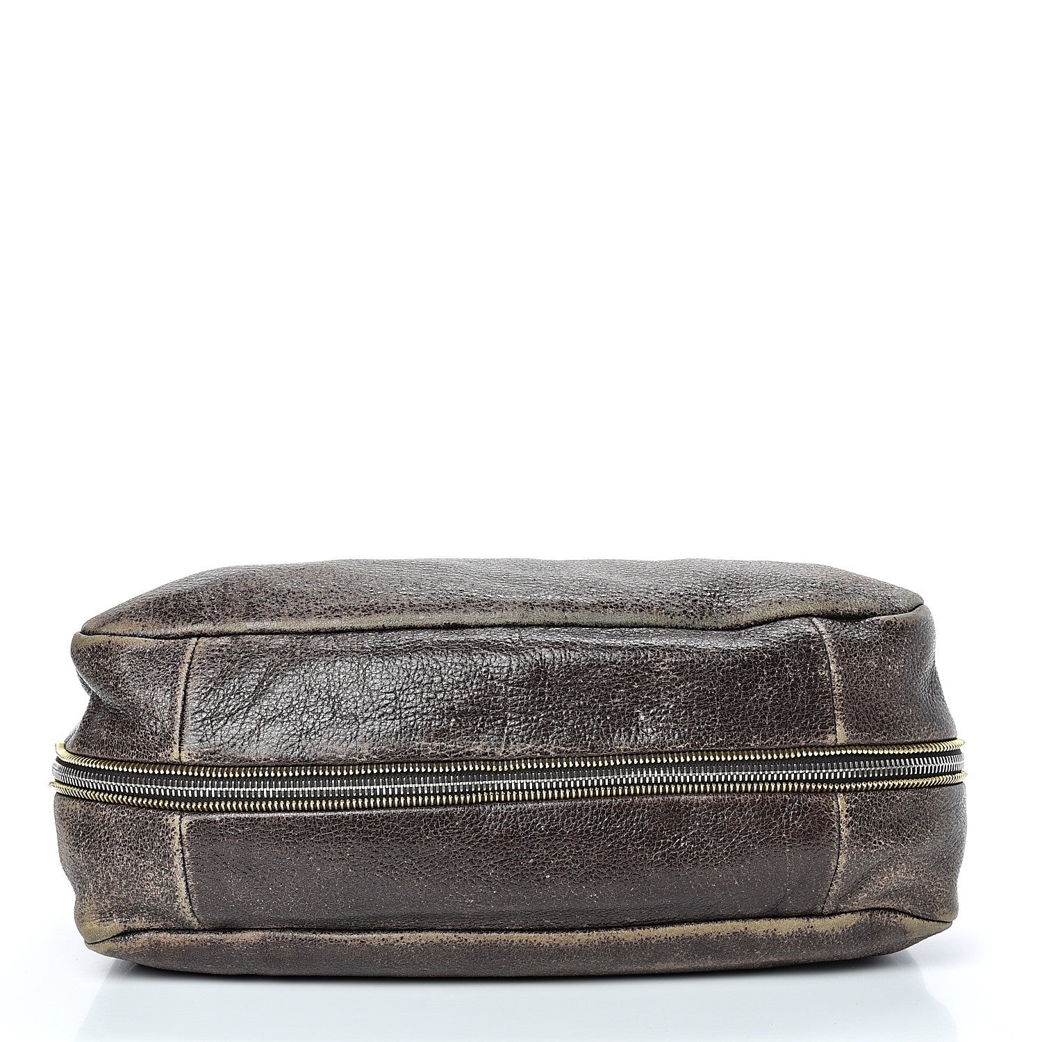 Prada Cervo Zippers Hobo Brown 14 of 18