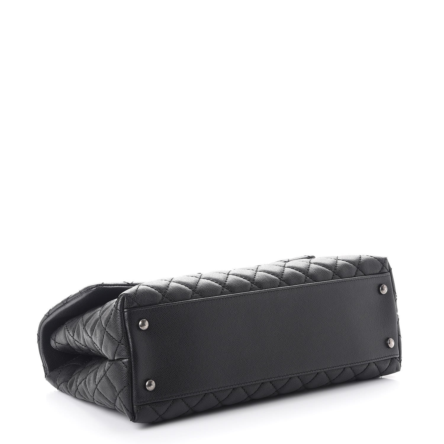 Chanel Caviar Quilted Medium Coco Handle Flap Black 4 of 8