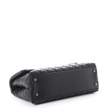 Chanel Caviar Quilted Medium Coco Handle Flap Black 4 of 8