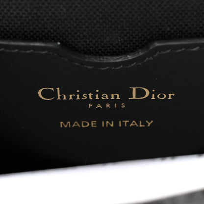 Christian Dior Canvas Mizza Embroidered Medium Bobby Flap Grey Black 6 of 9