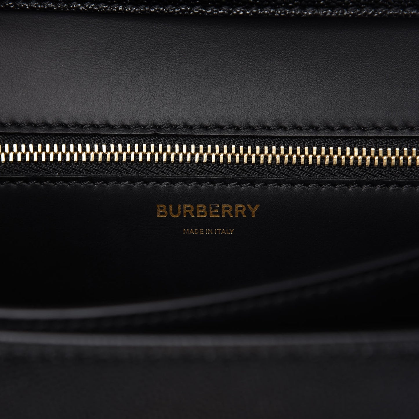 Grained Calfskin Small TB Bag Black