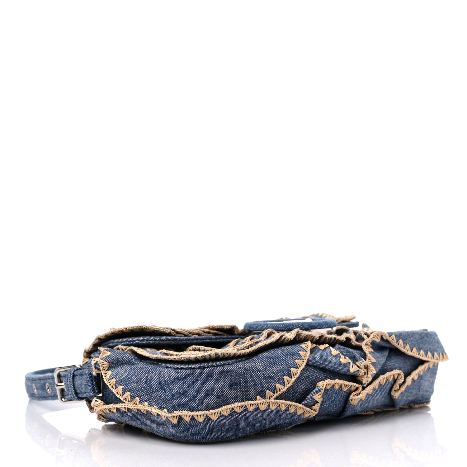 Fendi Denim F is Fendi Multi Waves Baguette Blue 4 of 9
