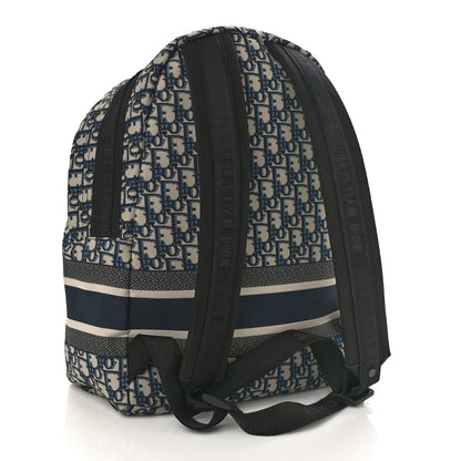 Christian Dior Oblique Diortravel Backpack Blue 2 of 9