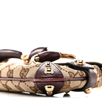 Gucci Monogram Small Horsebit Chain Clutch Purple 10 of 12