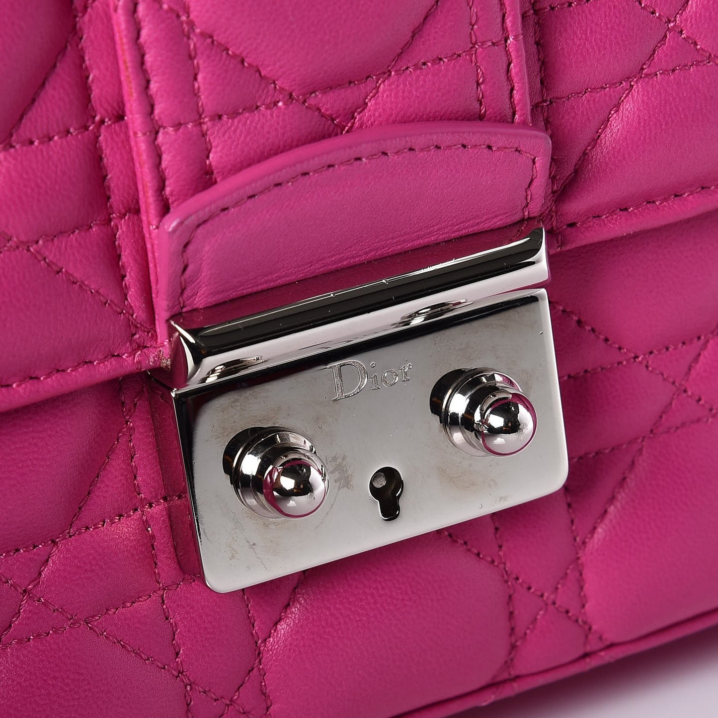 Lambskin Cannage Medium Miss Dior Flap Sorbet