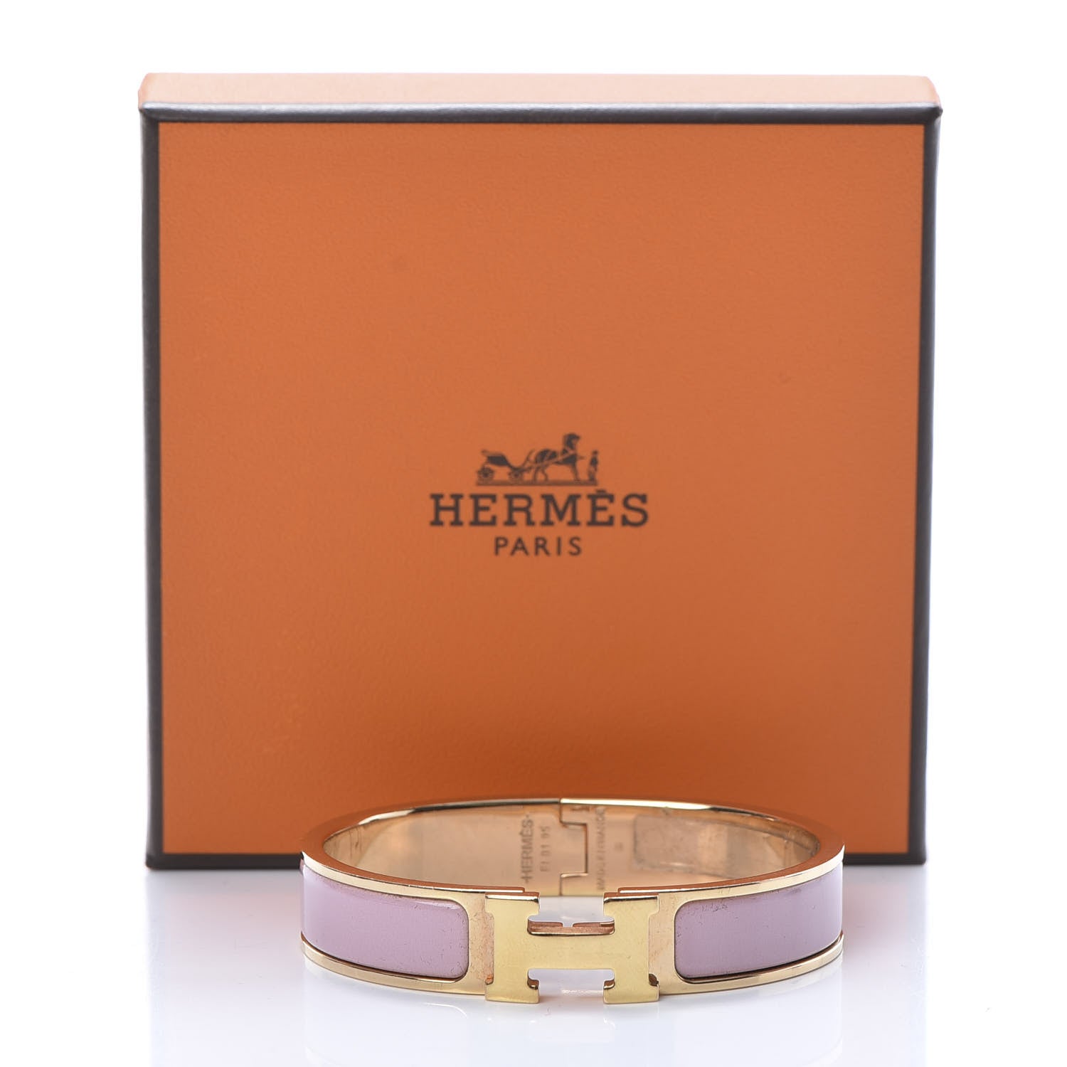 Hermes Enamel Narrow Clic Clac H Bracelet PM Rose Nacarat 6 of 6