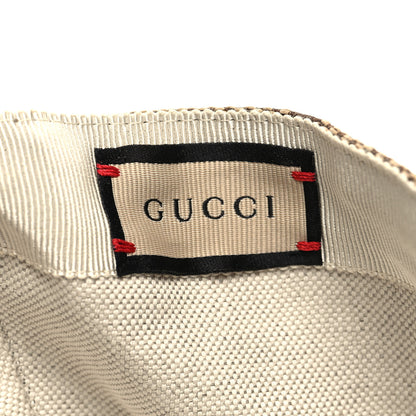 Gucci Monogram Jumbo GG Baseball Hat XL 59 Camel Ebony 8 of 9
