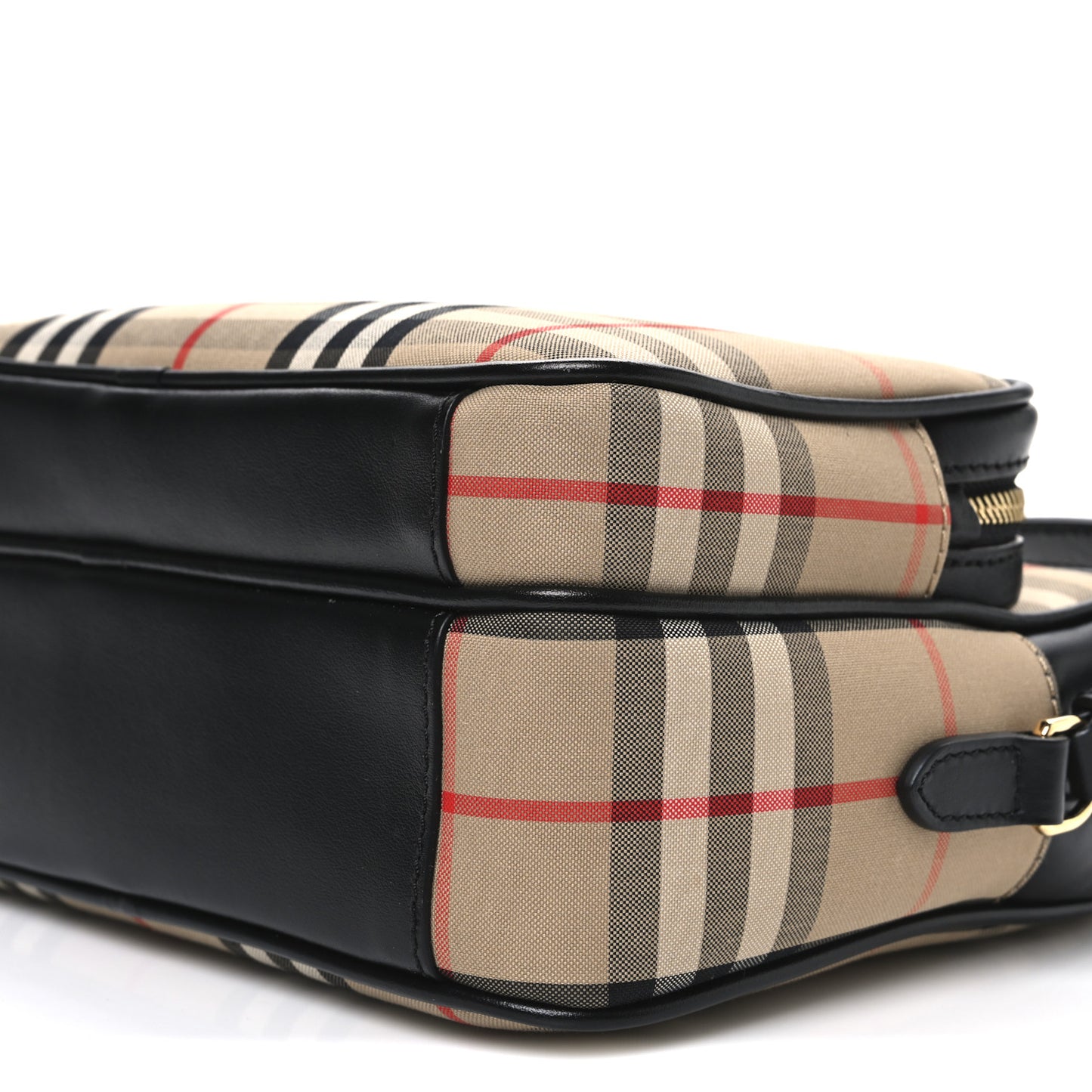 Calfskin Vintage Check Medium Camera Bag Archive Beige