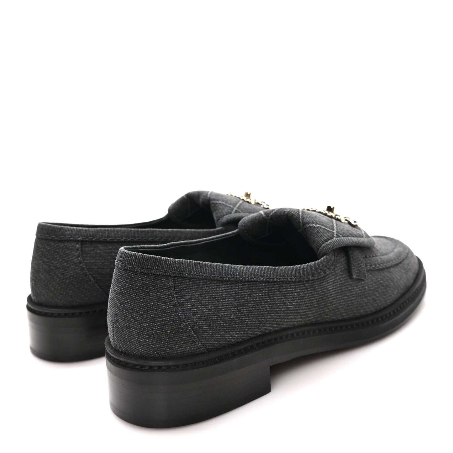 Cotton CC Turnlock Moccasins 37 Black