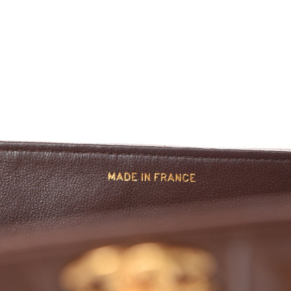 Chanel Lambskin Vertical Quilt Small Square Flap Brown 13 of 15