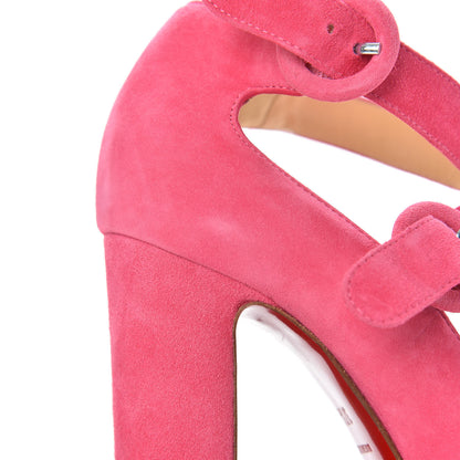 Christian Louboutin Suede Mistiroir 100 Pumps 37.5 Darling 6 of 10