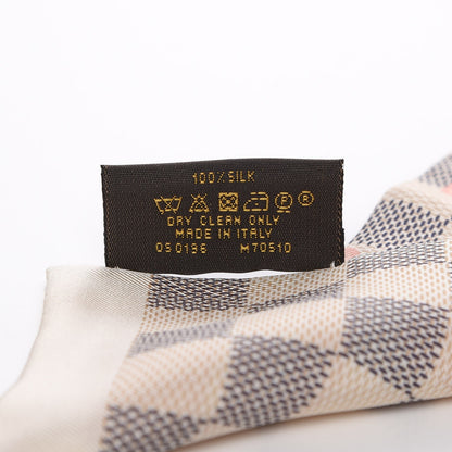 Louis Vuitton Silk Damier Azur Tahitienne Bandeau Rose Ballerine 5 of 5