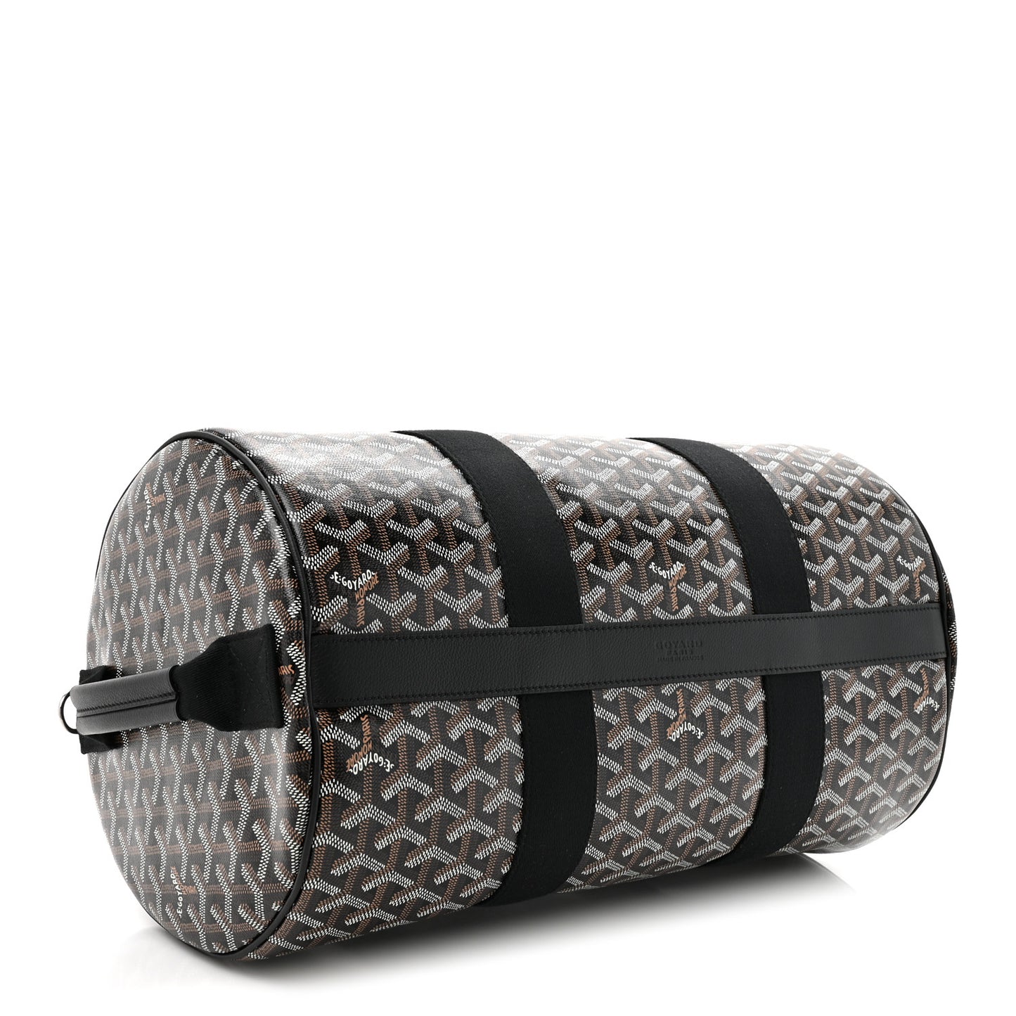 Goyardine Barrel 40 Sports Bag Black