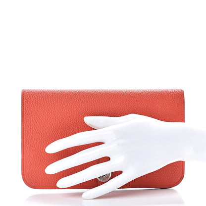 Hermes Togo Dogon Duo Wallet Capucine 2 of 17