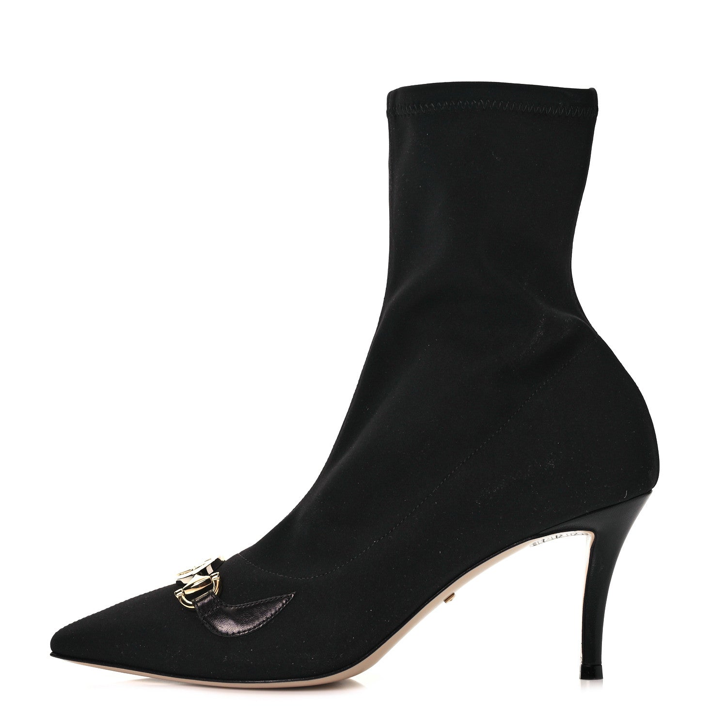 Gucci Stretch Fabric Calfskin Zumi Sock Boots 38.5 Black 1 of 6