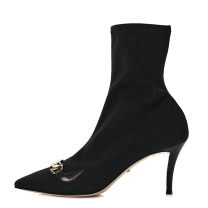 Gucci Stretch Fabric Calfskin Zumi Sock Boots 38.5 Black 1 of 6