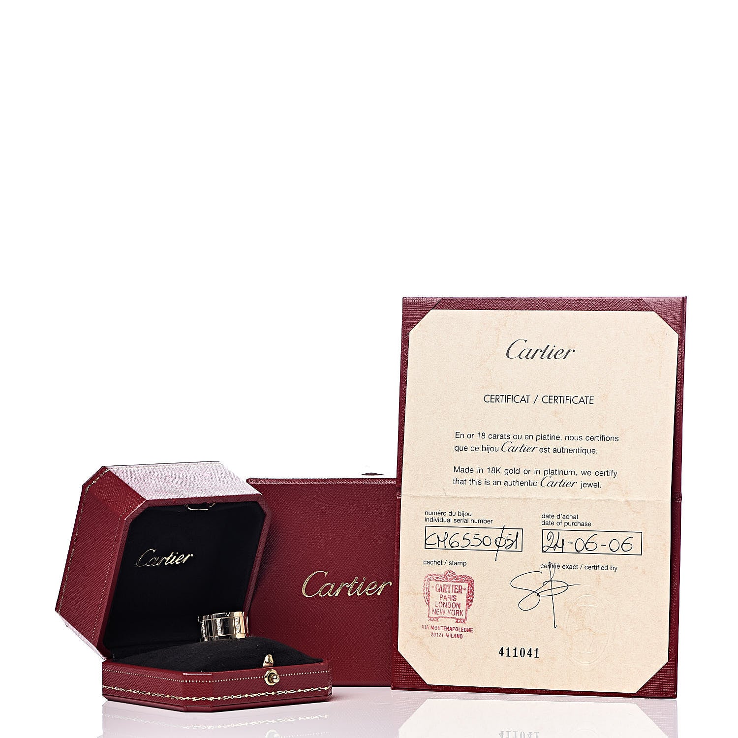 Cartier 18K Yellow Gold Diamond 11mm Tank Francaise Ring 51 5.75 5 of 5