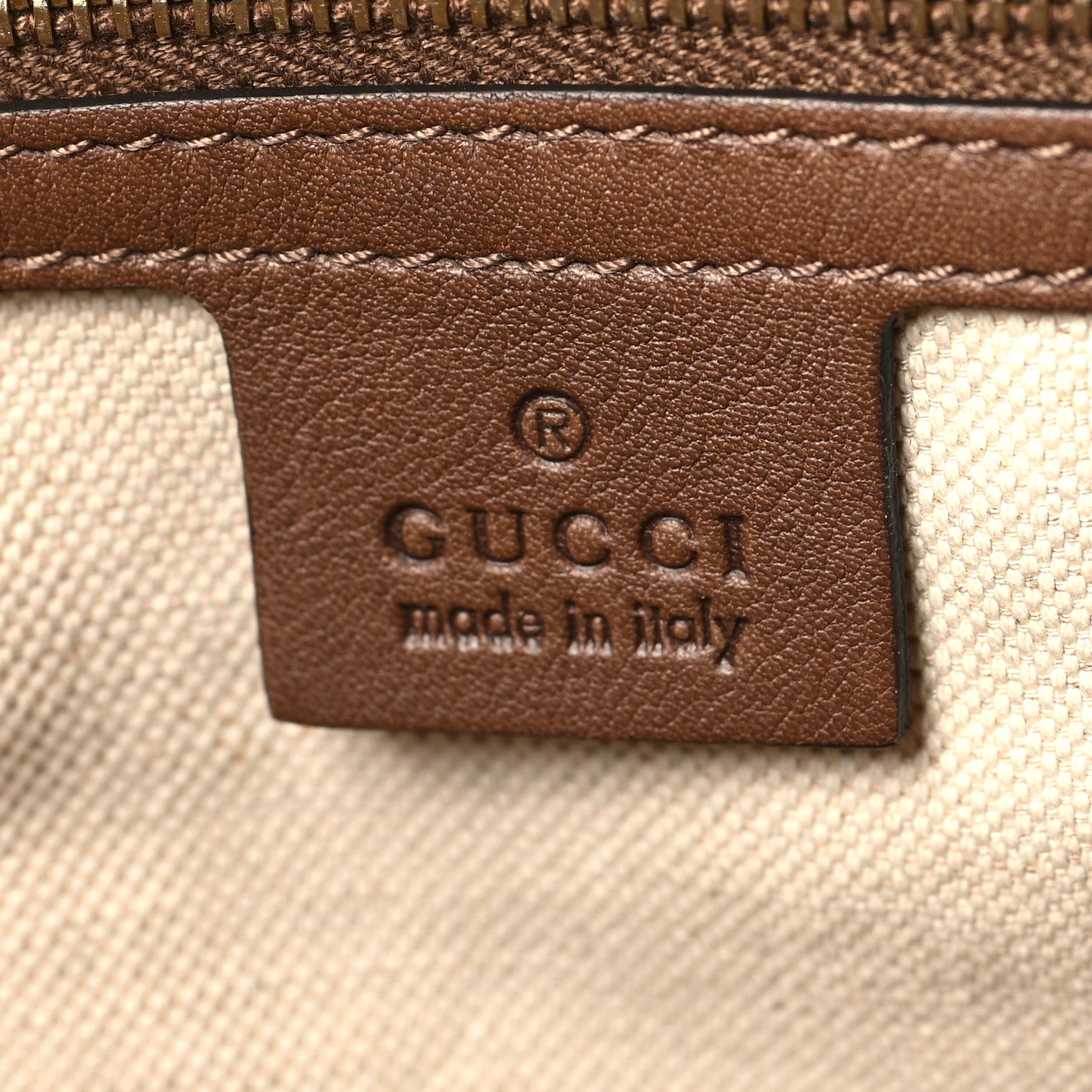 Gucci GG Supreme Monogram Medium Nice Tote Brown 6 of 10