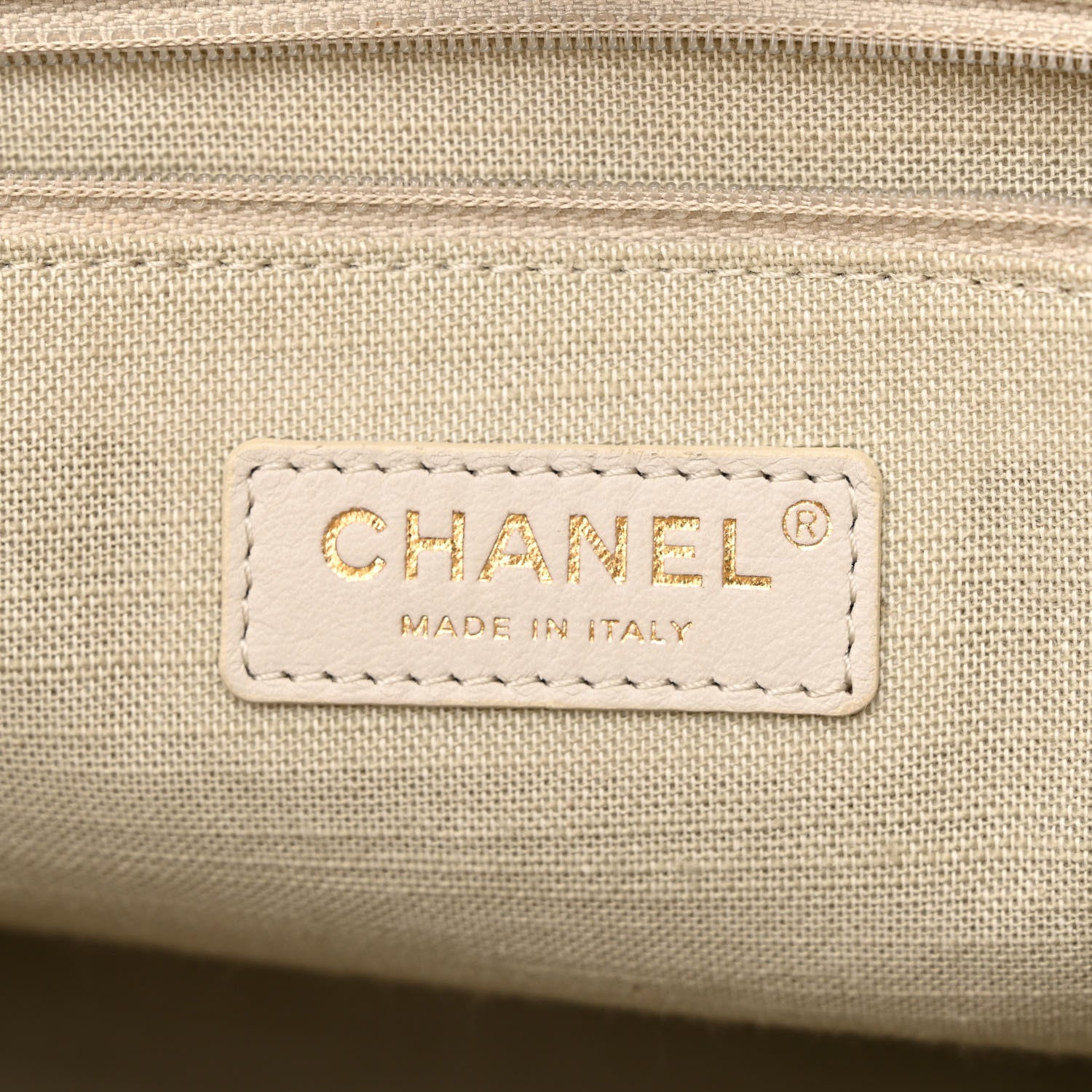 Chanel Mixed Fibers Small Deauville Tote Beige 6 of 10