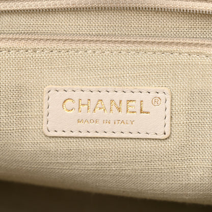 Chanel Mixed Fibers Small Deauville Tote Beige 6 of 10