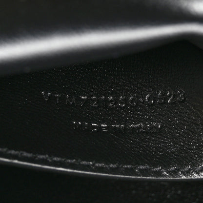 Saint Laurent Smooth Calfskin Suede Small Reversible Monogram Kate Satchel Black 10 of 18