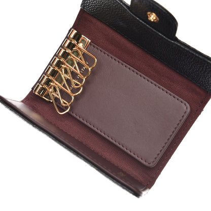 Chanel Caviar Quilted 6 Key Holder Black 5 of 8