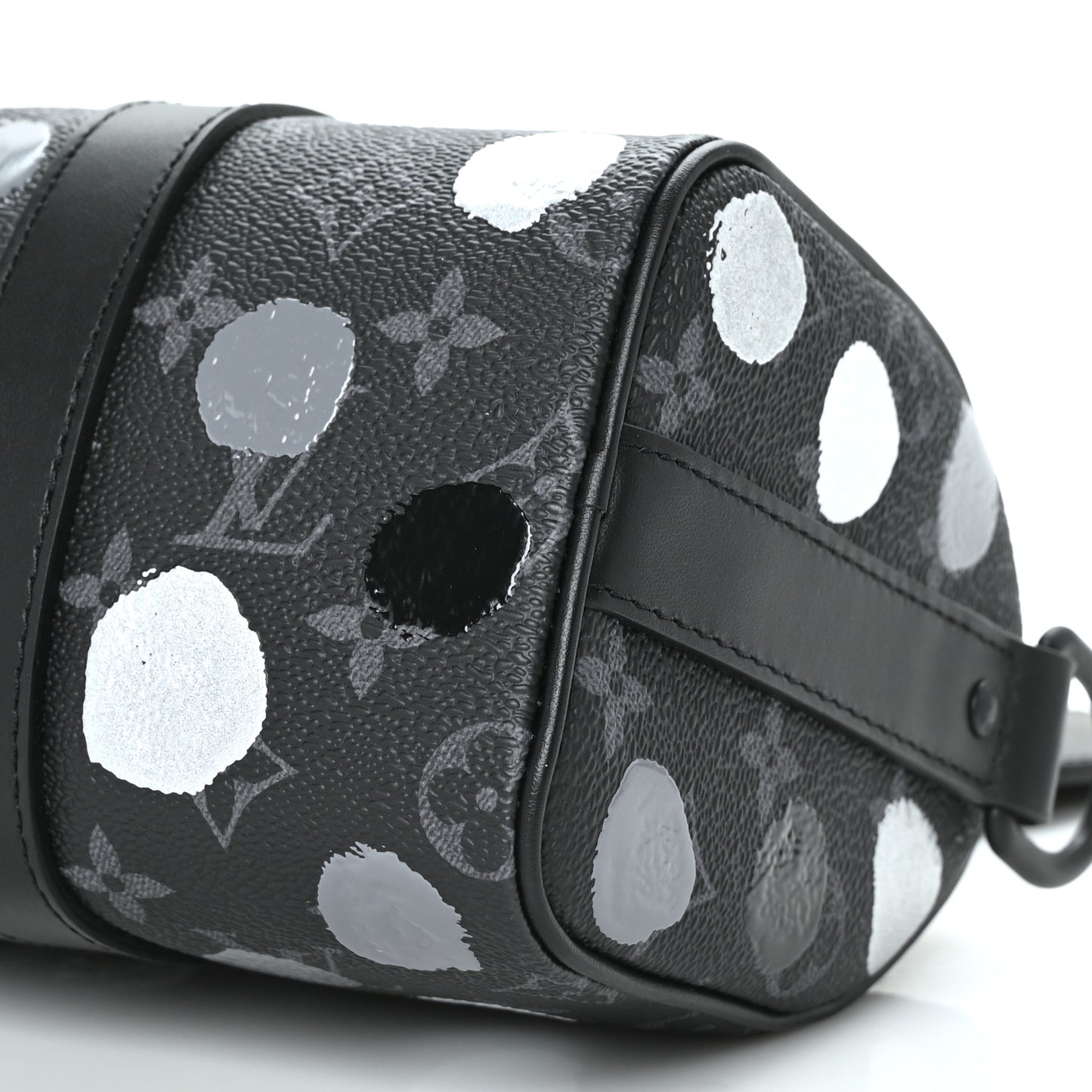 LV X YK Monogram Eclipse Keepall Bandouliere 25 Black Silver