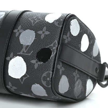 Louis Vuitton LV X YK Monogram Eclipse Keepall Bandouliere 25 Black Silver 8 of 8