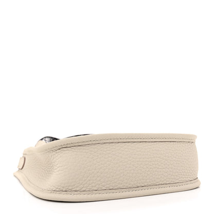 Hermes Taurillon Clemence Zigzag Evelyne TPM Beton Black White Deep Bleu 4 of 11