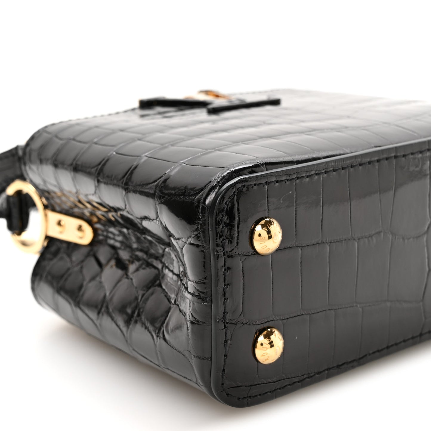 Crocodile Mini Capucines Black
