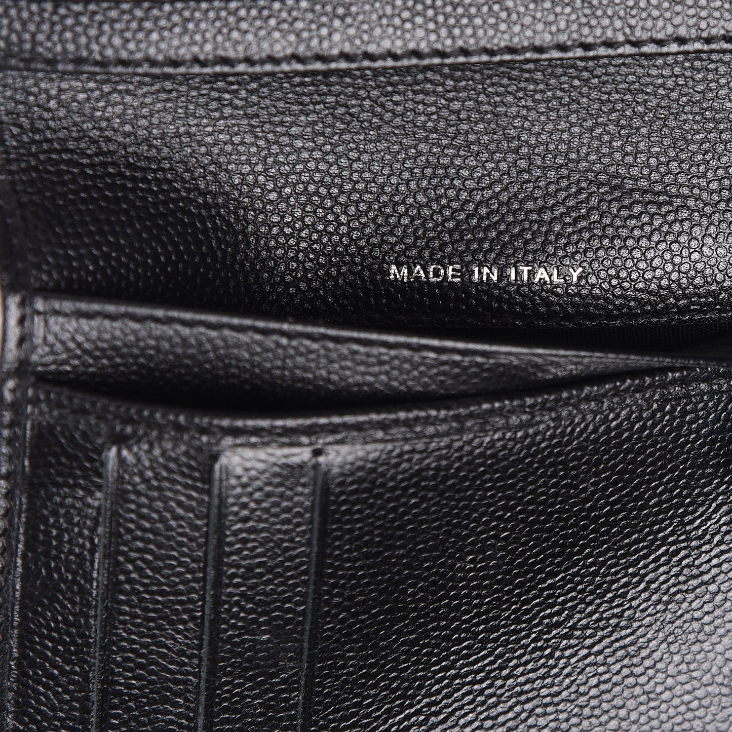 Caviar Sevruga French Compact Wallet Black