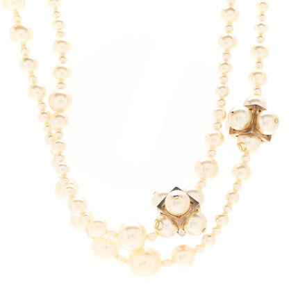 Chanel Pearl Cluster CC Necklace Gold 4 of 7