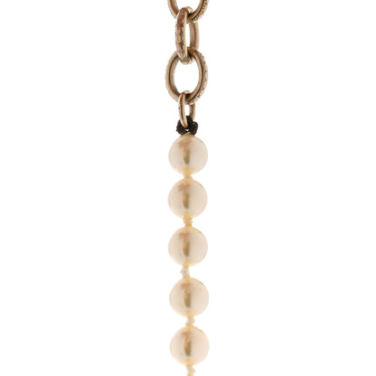 Chanel Pearl CC 100th Anniversary Necklace Light Gold 7 of 8