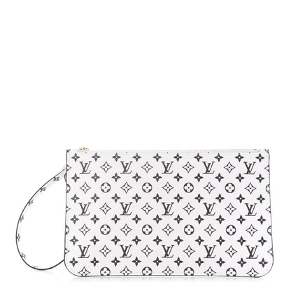 Louis Vuitton Monogram Giant Neverfull MM GM Pochette White 1 of 6