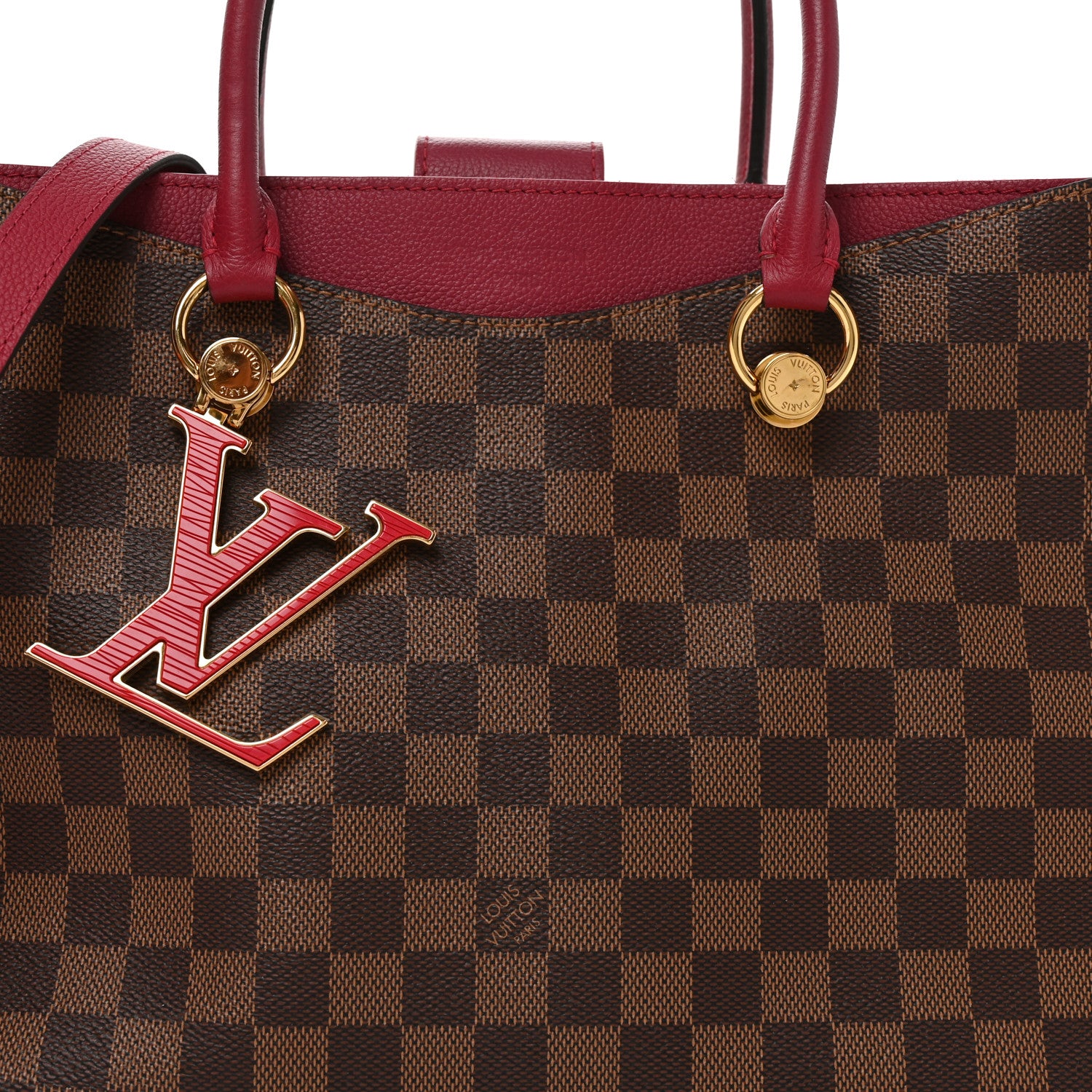 Louis Vuitton Damier Ebene LV Riverside Lie De Vin 7 of 9