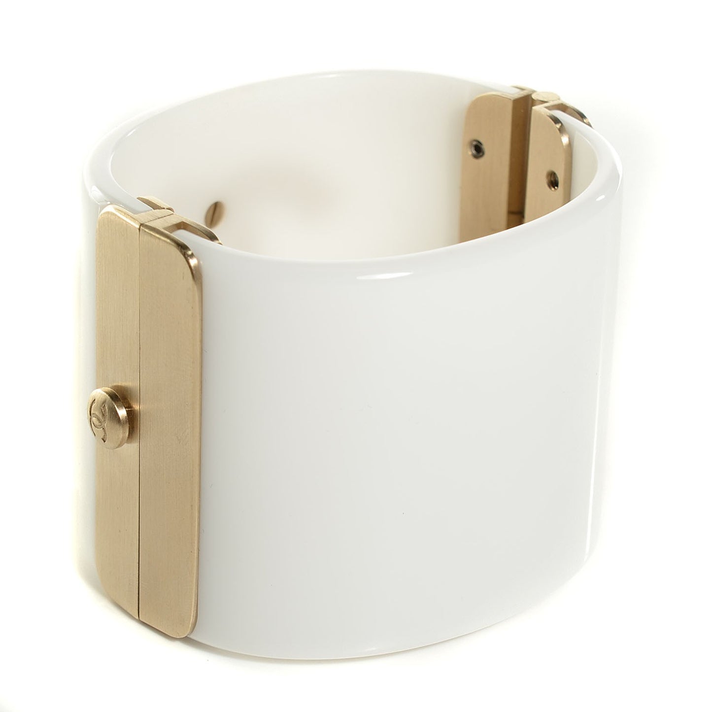 Resin Gingham CC Cuff White Pink